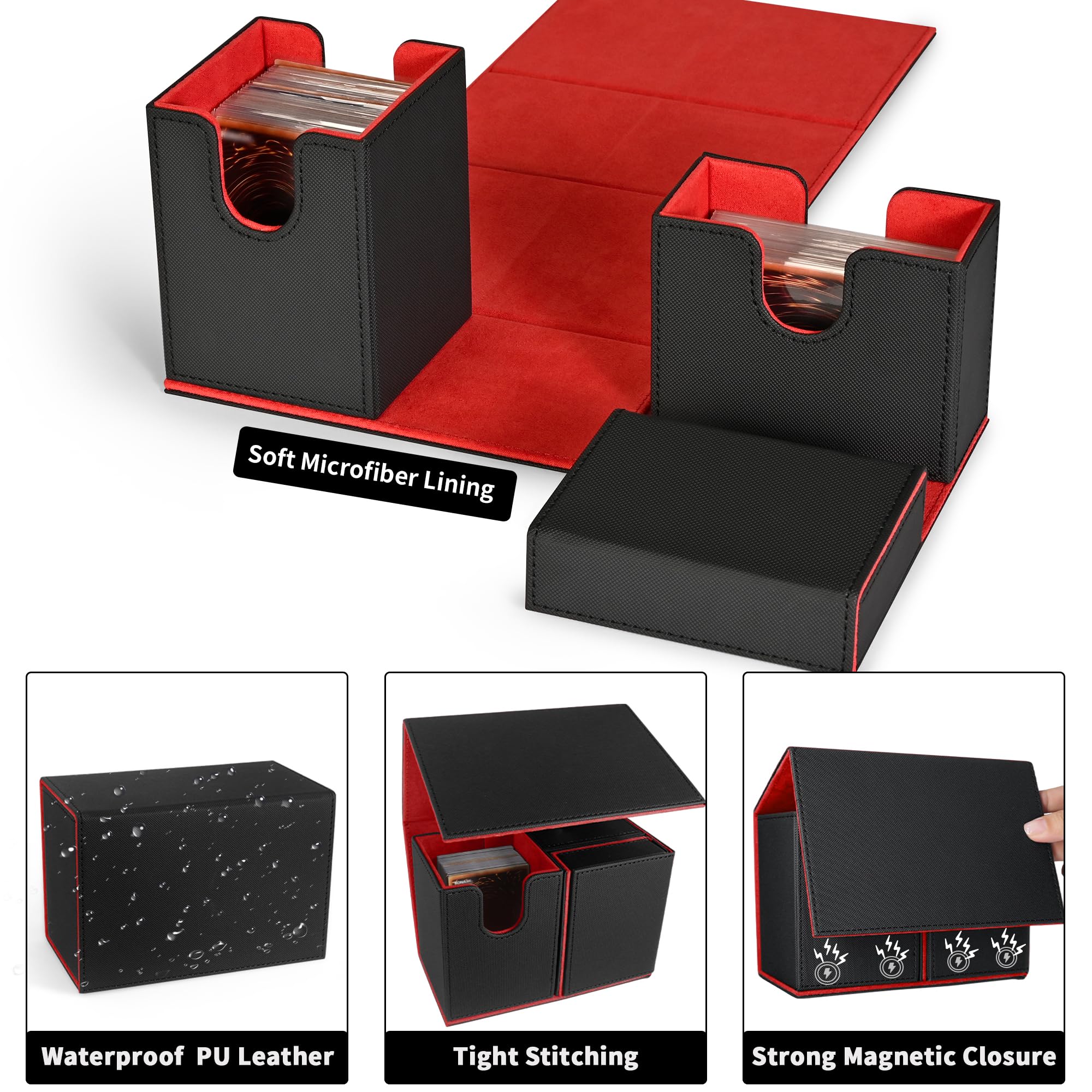 Amazon.com: ZLCA Card Deck Box for Yugioh, Premium Card Box with
